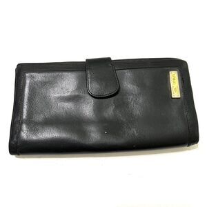 Vintage HCL Germany Leather Bifold Wallet Black